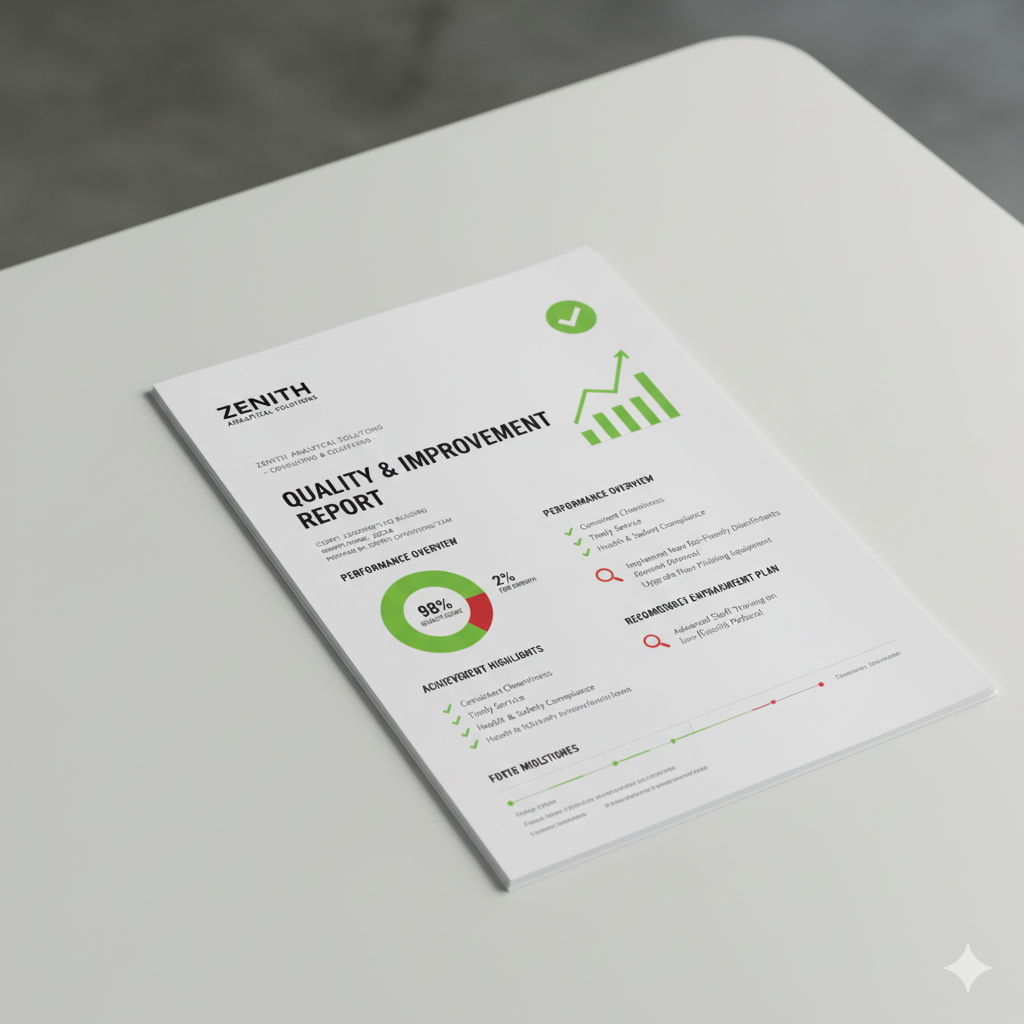 Icono representando reportes y mejora continua